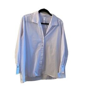 Marla Wayne white shirt with pearl buttons Sz. XL